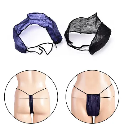 £4.44 • Buy 10x Saloon Spa Travel Women's Disposable Panties Underwear T-Back G-String`;-