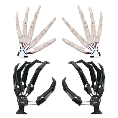 £8.53 • Buy Articulated Fingers Scarry Fake Fingers Halloween Skeleton Hands Realistic ToXud