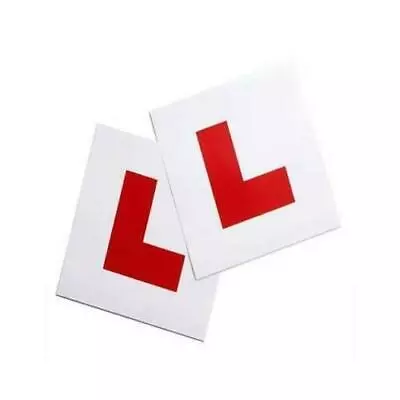 2 X L Plate Learning Plates Magnetic Car Plates Exterior New Secure & Safe  • £3.65