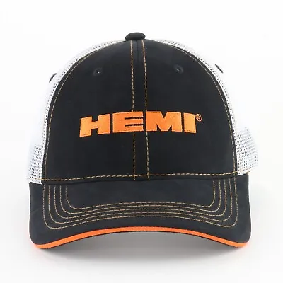 Hemi Baseball Hat Ball Cap Black White Mesh Mopar Dodge Chrysler Plymouth • $21.99