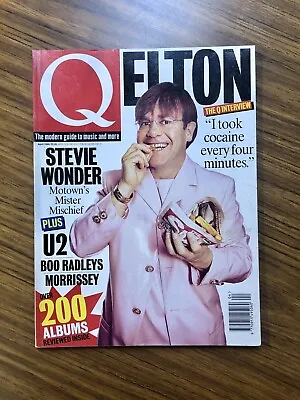 Q Music Magazine #103 April 1995 Elton John Stevie Wonder U2 • $25