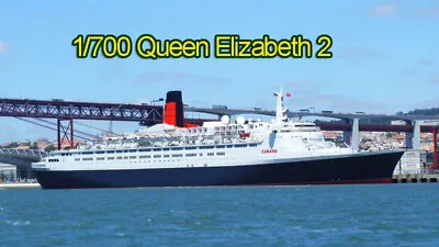 1/700 Queen Elizabeth 2 Ocean Liner/Cruise Ship(waterline) 3D Printing Model • £155.99