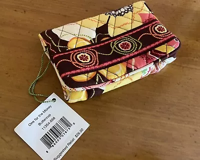 Vera Bradley Buttercup Wallet One For The Money NWT Yellow Brown Pink • $17