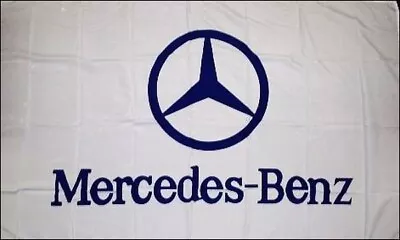 Mercedes-Benz White Racing 3x5 Ft Banner Flag Car Show Garage Wall Workshop • $16.20