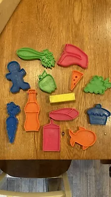 Lot 12 Pieces Tuff Stuff Play Food Vintage 1972 Mattel Grocery Kitchen Plastic • $14