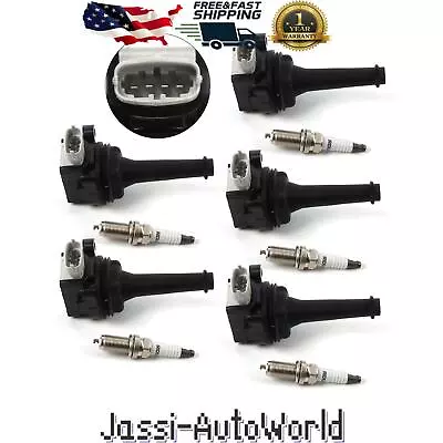 5Pcs Ignition Coil Pack & Iridium Spark Plug UF517+6619 Fits Volvo C70 C30 2.5L • $75.99