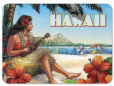 Die-Cut Tin Islands Magnets Vintage Hawaii Stationary Hawaiian Gifts Aloha New • $4.99