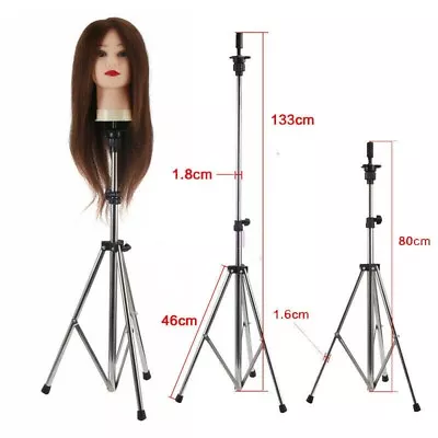 133cm Adjustable Tripod Stand Holder Training Head Hairdressing  Mannequin Doll • £12.99