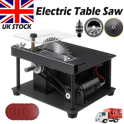 £49.90 • Buy Mini Table Saw Bench Saw Woodworking Polish Cutting Tool Machine Multifunctional