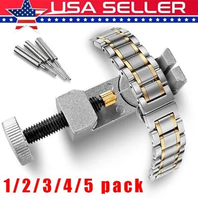  Metal Adjustable Watch Band Strap Bracelet Link Pin Remover Repair Tool Kit US • $4.59
