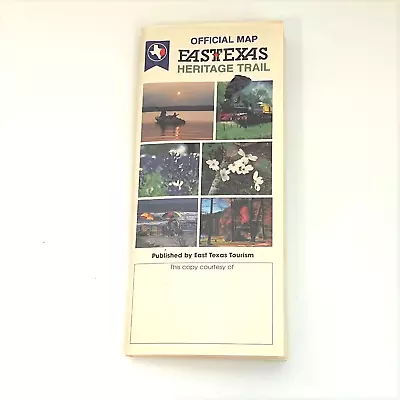 East Texas Heritage Trail Official Map 1994 Vintage • $9.99