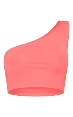 £5.49 • Buy Womens Plain One Shoulder Sleeveless Sports Bra Ladies Bralet Vest Tank Crop Top