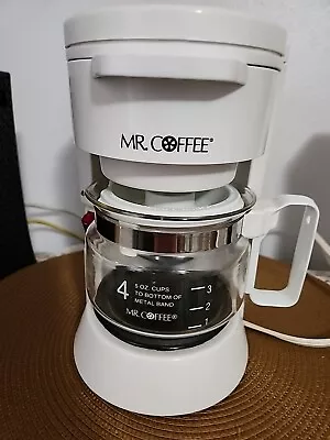 Mr. Coffee Vintage 4 Cup Automatic Drip Coffee Maker White (1993) • $29.95