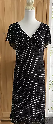 Essence Polka Dot Floaty MIDI Dress Size UK 24 • £2.25
