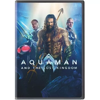 AQUAMAN AND THE LOSTKINGDOM (DVD 2023 2024) Jason Momoa 📢‼️Free Shipping  • $13.95