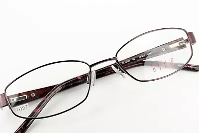 ELLE EL13336 BU Burgundy 53-17-135 Eyeglass Frames Flex Hinges With Case G197 • $29.99