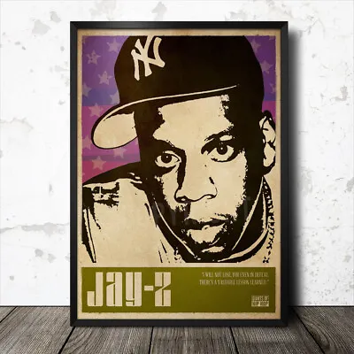 Jay Z Hip Hop Art Poster Rap Music Tupac Shakur Biggie Smalls Gangster NWA Nas • £15