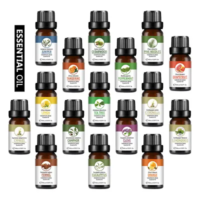 Essential Oil 10ml - 100% Pure - For Aromatherapy  Home Fragrance • £1.19