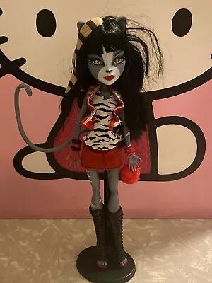 Monster High Doll Purrsephone With Tail Boots Bracelets Yarn Purse • $35