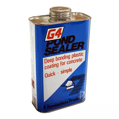 Genuine Bondaglass G4 Pond Concrete Sealant 1kg Clear Paint On Pond Sealer • £27.49