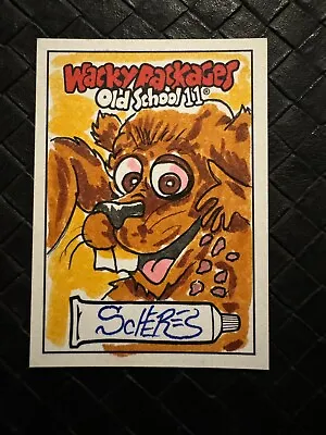 2023 TOPPS WACKY PACKAGES OLD SCHOOL 11 SKETCH CARD By SCHERES 1/1 • $47.99