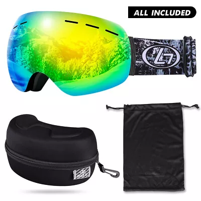 US Women Men Anti-Fog Wind Dust UV Surfing Jet Ski Snowboard Goggles Sunglass • $53.19