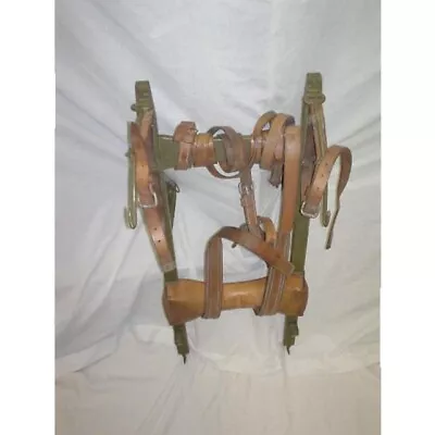 Vintage Swiss Military Wooden Rucksack Rack • $43.45