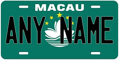 Macau Flag Any Name Personalized Novelty Car License Plate • $18.89