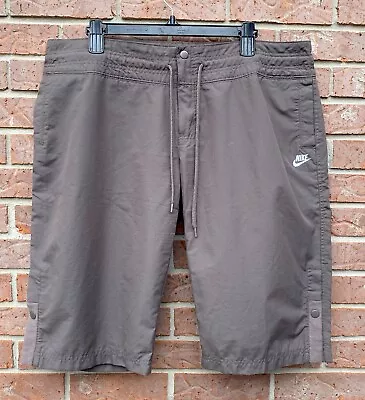 Nike Sportswear Capri 3/4 Length Leisure Drawstring Shorts Gray Men’s XL Retro • $40