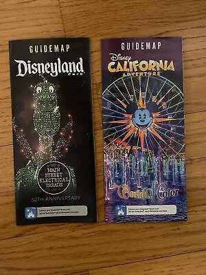 Disneyland Park Guide Map Disney Main Street Electrical Parade DCA World Color  • $3.95