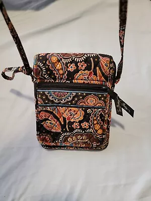 Vera Bradley Bittersweet Flower Red Gold Yellow Orange Crossbody Bag Purse • $17.50