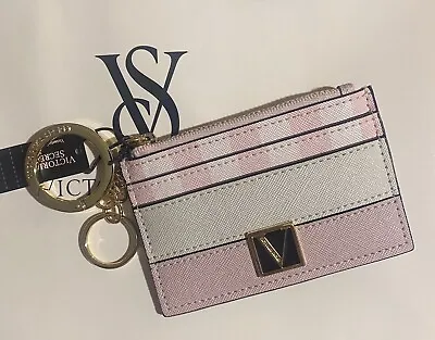 Victoria's Secret The Victoria Card Case Keychain Coin Purse NWT • $18.99