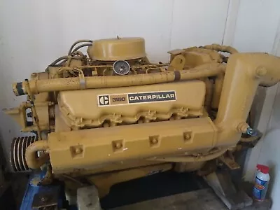 PAIR (CAT) 3160 Marine Diesel Engines W/ Twin Disc MG-502 Trans (Missing Parts) • $4000