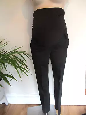 H&m Mama Maternity Smart Black Skinny Work Trousers Size S 8-10 • £7.50