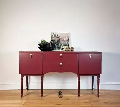 Meredew Pink / Fuchia And Gold Regency-style Sideboard • £745