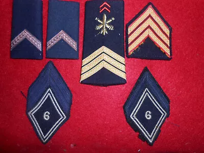 SB130 French Military Shoulder Boards And Shoulder Stripes • $9