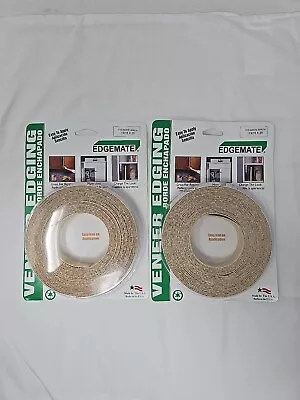 Edgemate 13/16in X 25ft White Birch Veneer Edgebanding Adhesive LOT OF 2 • $19.99