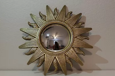 Mid-Century Modern Gold Gilded Sunburst & Gold Gilt Italian Sunburst Mirrors • $750