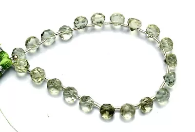 Natural Green Amethyst Prasiolite 8mm Onion Beads 8  Jewelry Supplies 69Cts. • $12.80