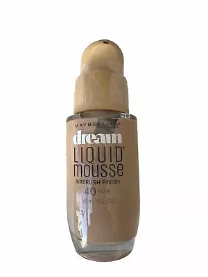 (1) Maybelline Dream Liquid Mousse Airbrush Finish Foundation - NUDE 40 • $24.99