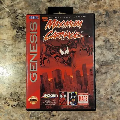 Maximum Carnage Sega Genesis TESTED Instruction Manual Included • $69.99