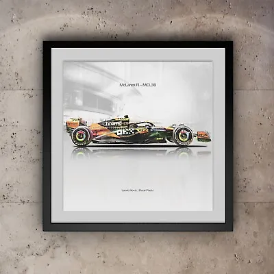 McLaren F1 Car Poster | Side | Lando Norris | Oscar Piastri | Print/Wall Art • £9.99