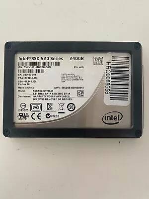 Intel 2.5  240GB  SSD SOLID STATE SSD Drive SATA 520 S3500 S4510 S4500 Etc. • $29.95
