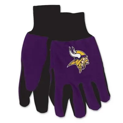 Minnesota VIkings 2 Tone Non-Slip Utility Gloves - Pack Of 6 • $28.99