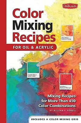Color Mixing Recipes: Mixing Recipes For More - Powell 9781560108733 Hardcover • £4.70