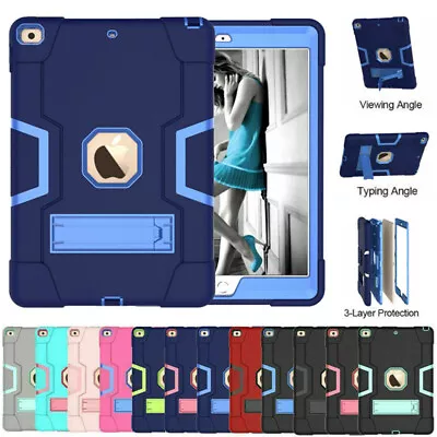 For IPad 7 8 9th Gen Air Mini 4 5 Pro 11 Shockproof Heavy Duty Stand Case Cover • $26.99