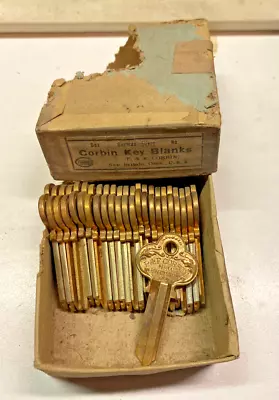 24 Original Ornate Brass P&F Corbin Key Blanks • $55