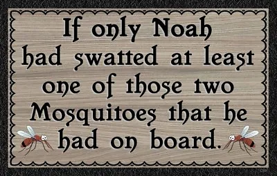 $14.99 • Buy (Noah's Mosquitoes) WALL DECOR,DISTRESSED,COUNTRY,RUSTIC, HARD WOOD, SIGN/PLAQUE