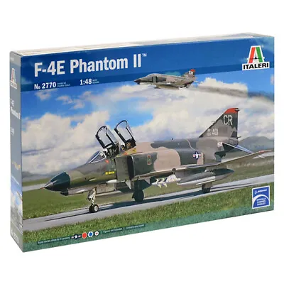 Italeri F4E Phantom II 2770 Military Jet Aircraft Plastic Model Kit Scale 1:48 • £35.49