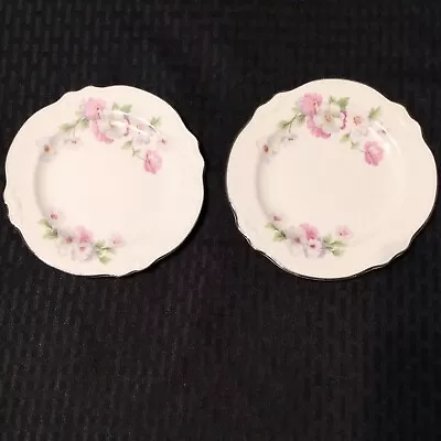 2 Homer Laughlin Virginia Rose 6 1/4  Bread Dessert Plates Excellent Condition • $22.94